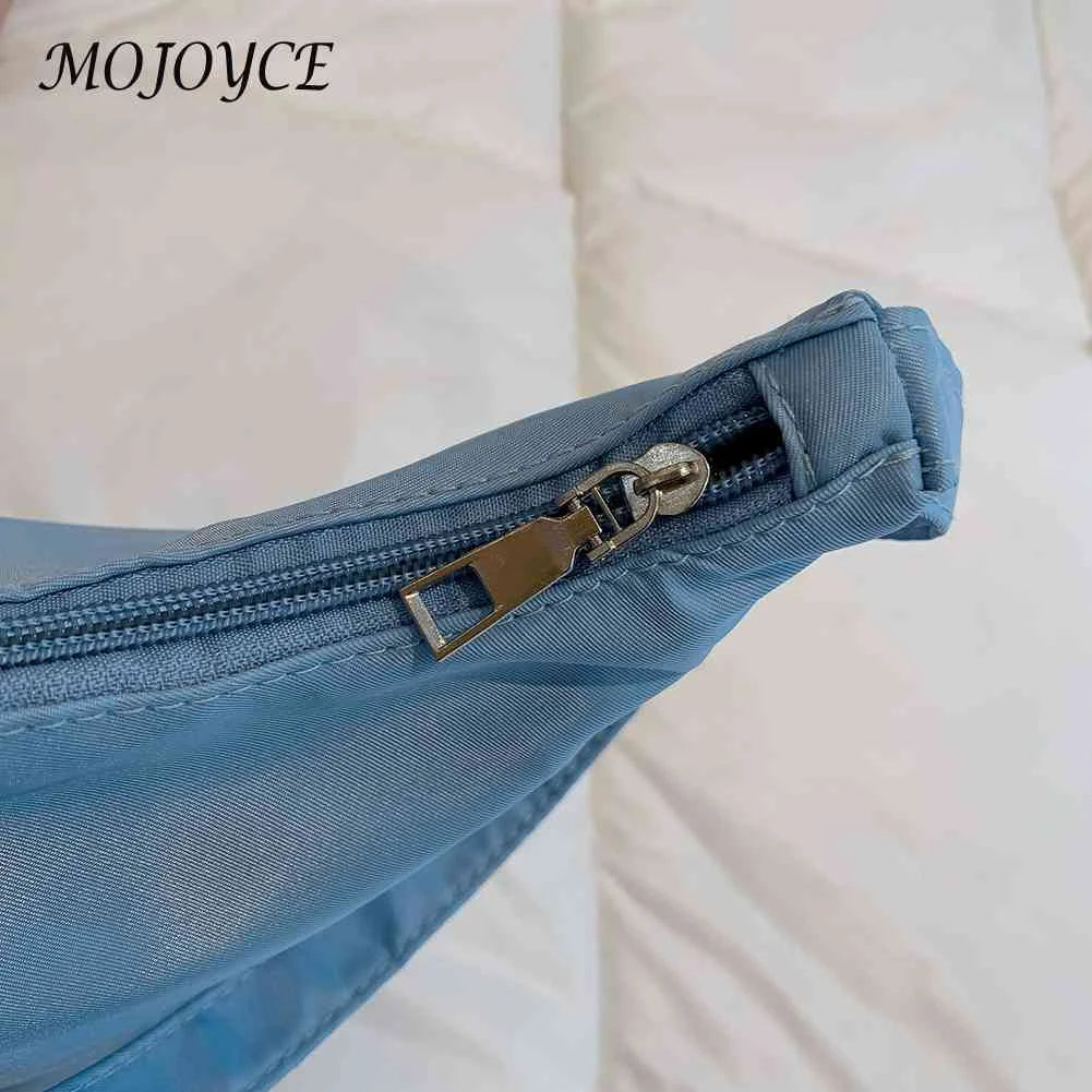Women's Nylon Shoulder Bag Small Messenger Zipper Pouch