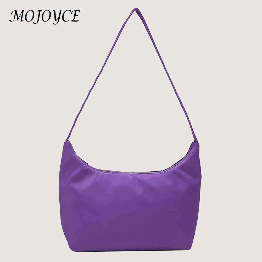 Women's Nylon Shoulder Bag Small Messenger Zipper Pouch