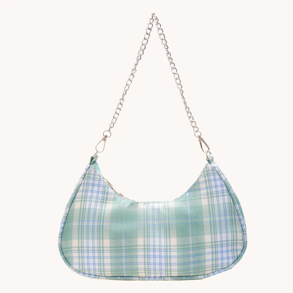 Nylon Shoulder Totes Solid Women Shopping Shoulder Bags