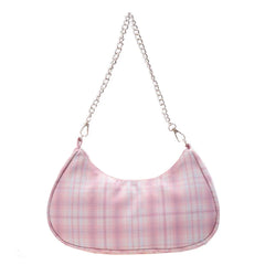 Nylon Shoulder Totes Solid Women Shopping Shoulder Bags