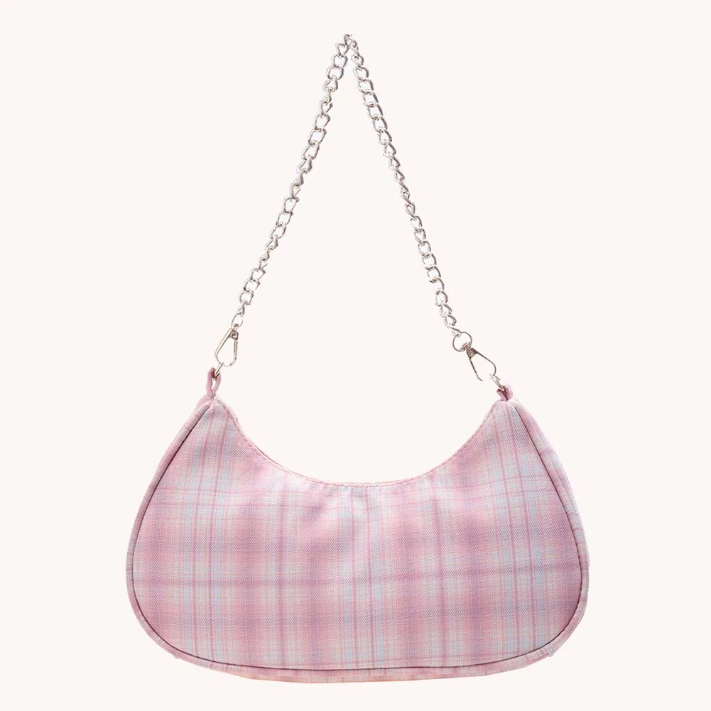 Nylon Shoulder Totes Solid Women Shopping Shoulder Bags