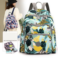 Waterproof Nylon Small Backpack for Women Lightweight Travel Bagpack