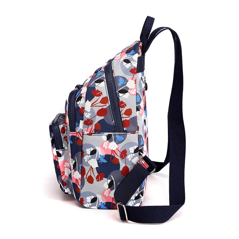 Waterproof Nylon Small Backpack for Women Lightweight Travel Bagpack