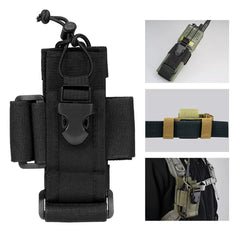 Nylon Tactical Molle Pouch Walkie Talkie Holder Bag Belt Pack