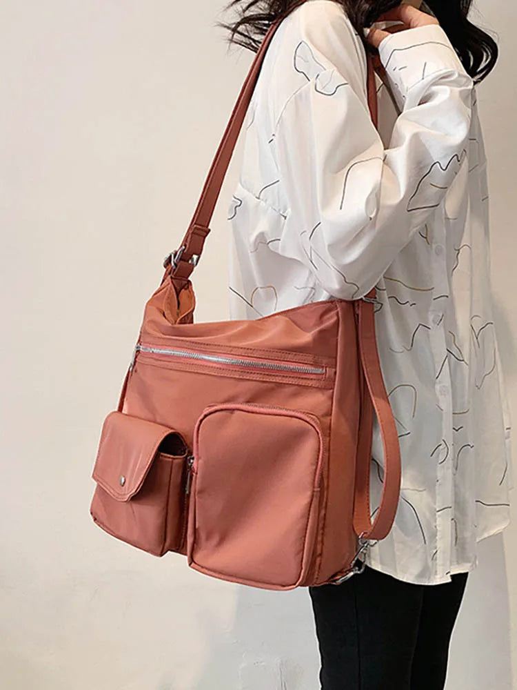 Large Capacity Nylon Tote Handbag for Women