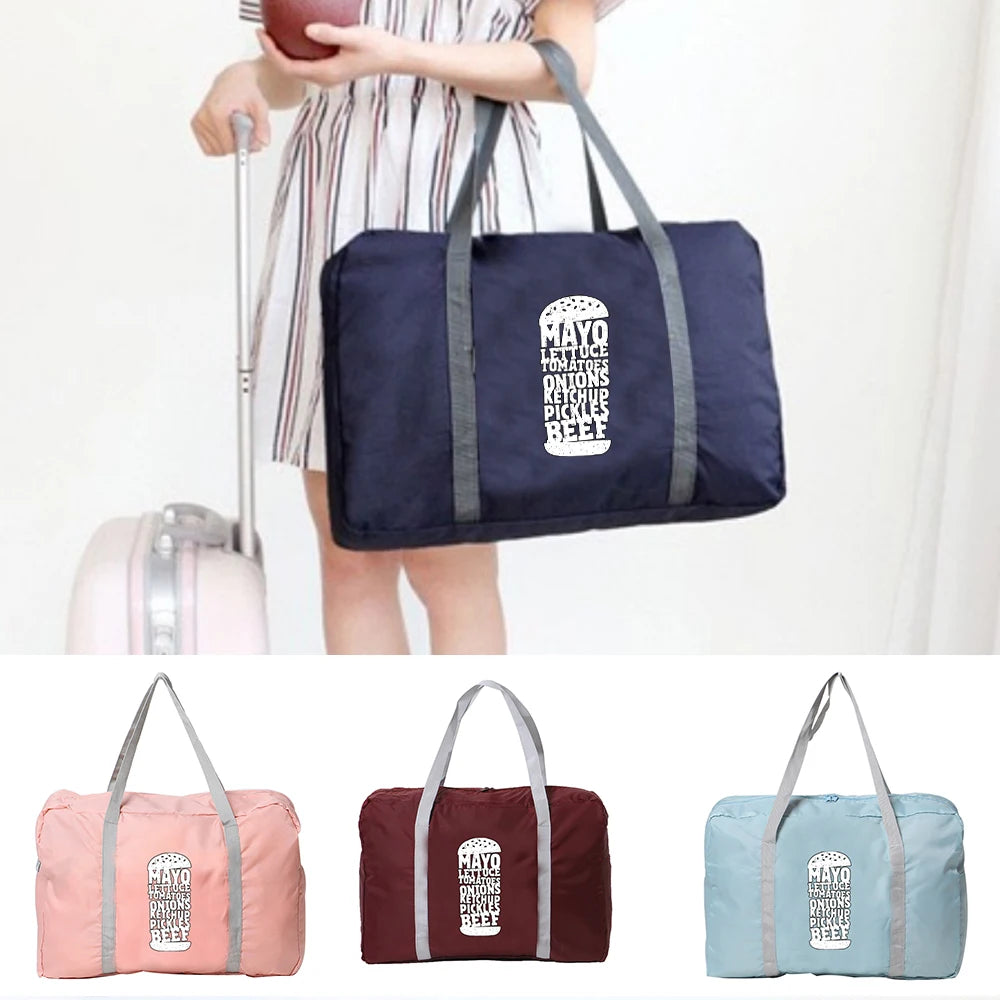 Nylon Travel Bag Ladies Handbag Waterproof Luggage Bags Tote Bags