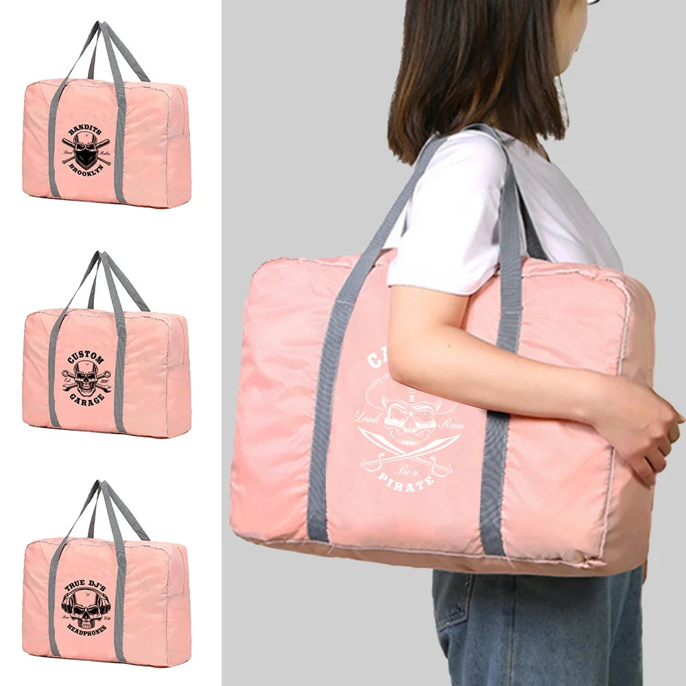 Large Capacity Nylon Travel Bag Waterproof Foldable Unisex Handbags