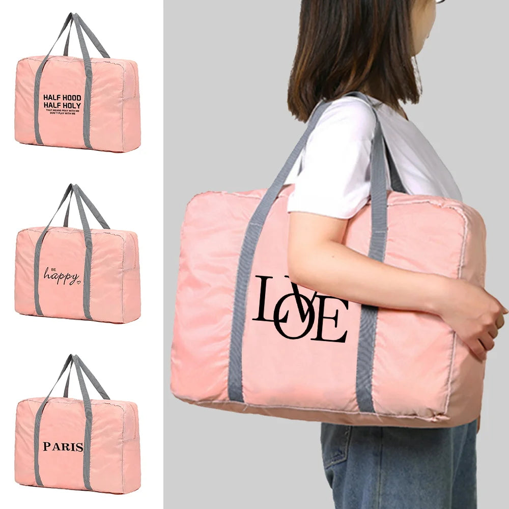 Large Foldable Travel Bag Waterproof Handbags Unisex Storage Organizer