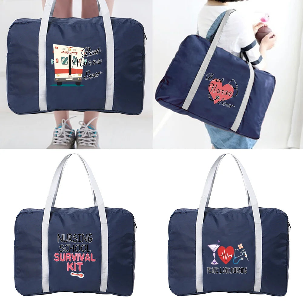 Nurse Series Printed Large Capacity Travel Bag