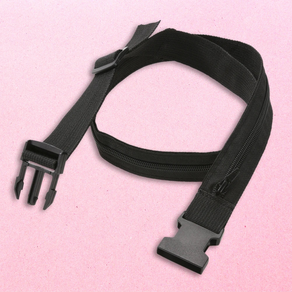 Nylon Waist Money Belt Secret Security Zip Pocket Change Wallet
