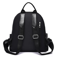 Nylon Waterproof Backpack Women Soft Leather Mochila Femenina