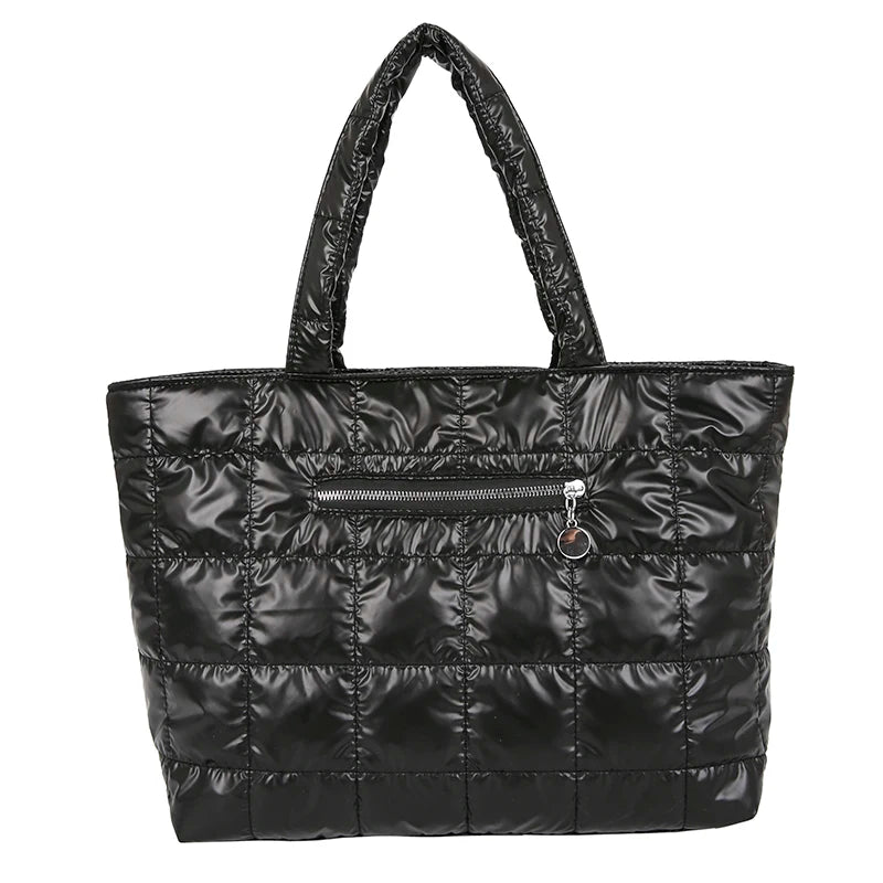 Nylon Waterproof Shoulder Bag for Women - Winter Shopper Handbags