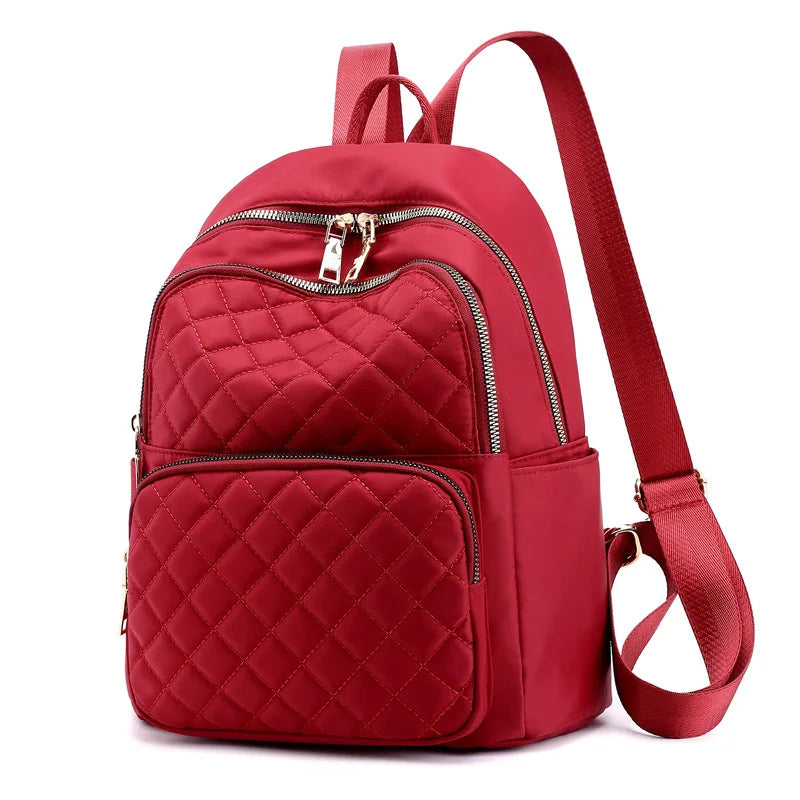 Nylon Waterproof Casual Travel Bagpack School Backpack for Teenage Girls
