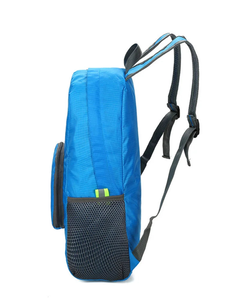 Nylon Waterproof Folding Backpack for Outdoor Sports Mountaineering