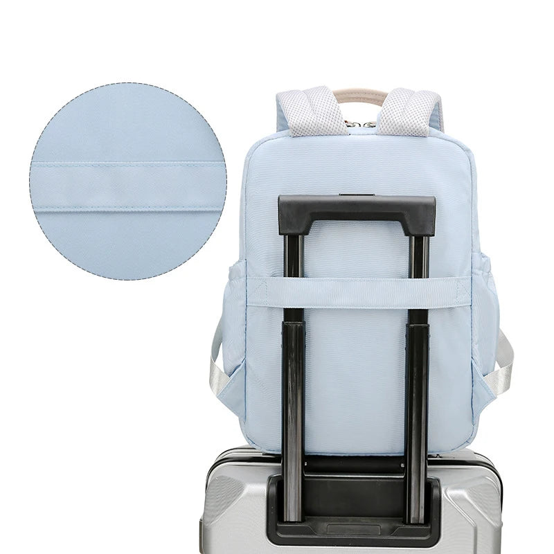 Waterproof Nylon Laptop Backpack for Teen Girls Ladies Travel Shoulder Bag