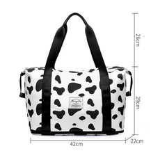 Nylon Waterproof Travel Handbag for Women Large Capacity Gym Bag