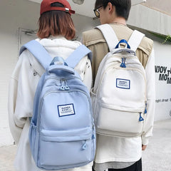 Nylon Waterproof Women Backpack Laptop Backpacks Large Capacity Student School B