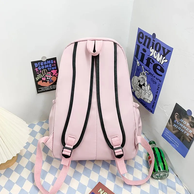 Nylon Waterproof Women Backpack Japanese School Bag For Girls
