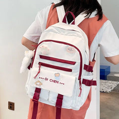 Nylon Waterproof School Backpack for Teens Girls