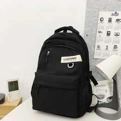 Nylon Waterproof School Backpack for Teenage Girls Large Capacity Travel Bags