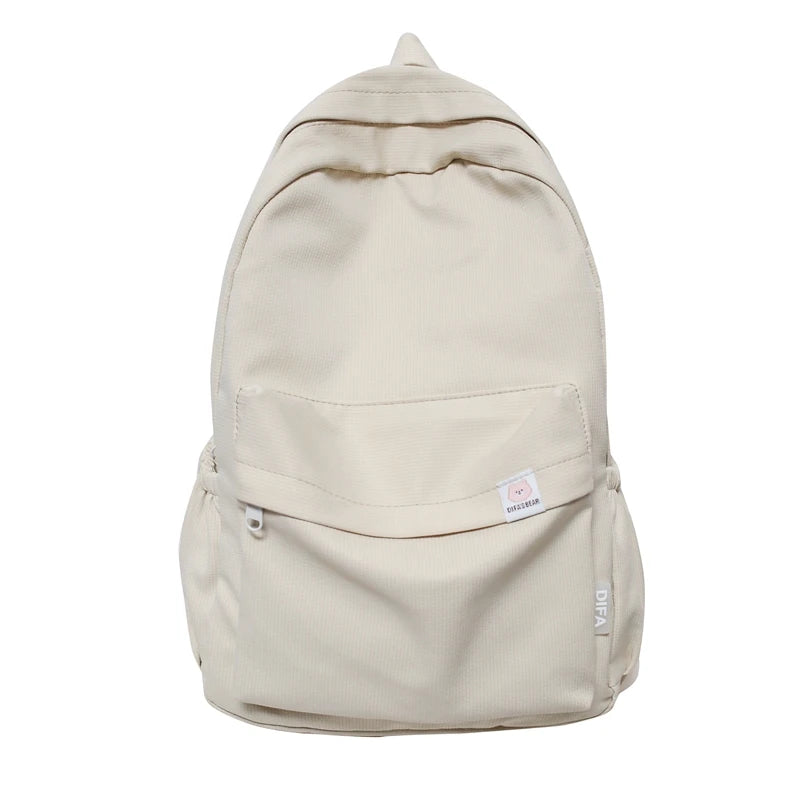Nylon Waterproof Women Backpack College Style School Bags