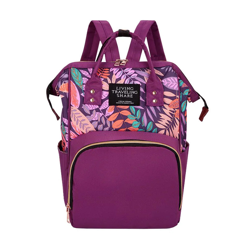 Nylon Women Backpack Large Capacity Mommy Baby Nursing