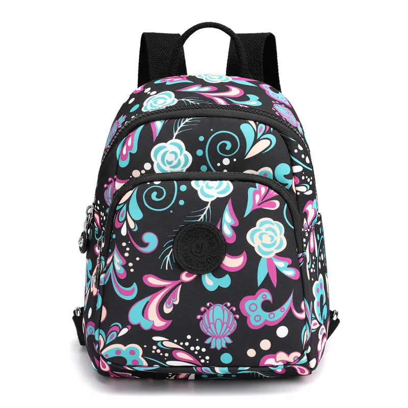 Nylon Women Backpacks Lightweight Small Daypack Girls Travel Shoulder Bag