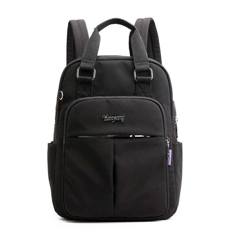 Nylon Women School Backpacks Anti Theft USB Charge Backpack Waterproof Bagpack