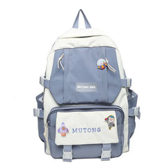Waterproof Nylon Women School Backpack Multifunction Female Business Teenage Lap