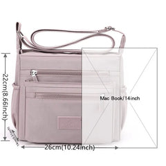 Nylon Women Shoulder Bag Female Travel Top-handle Handbag Multi-pockets Tote Gir