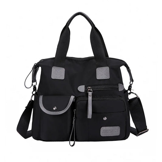 Nylon Waterproof Crossbody Bag Large Capacity Tote Travel Messenger