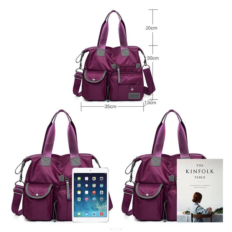 Nylon Women Shoulder Bag Handbags Waterproof Crossbody Bag Large Capacity