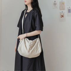 Nylon Women Shoulder Bags Solid Travel Crossbody Bag for Girl Retro Handbag