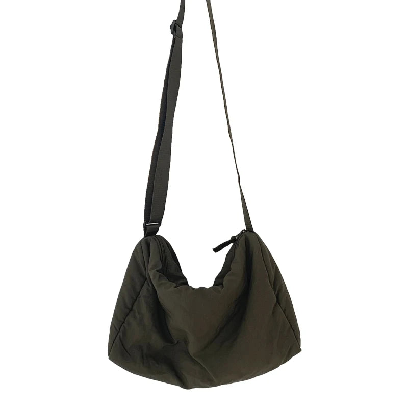 Nylon Women Shoulder Bags Solid Travel Crossbody Bag for Girl Retro Handbag