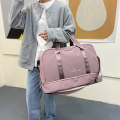 Nylon Yoga Fitness Bag Dry Wet Separation Men Woman Crossbody Sport Bag