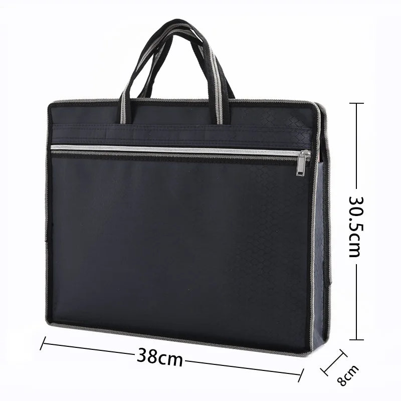 Nylon Zipper Business Briefcase Waterproof Handbag