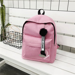 Nylon Leaf Print Schoolbag Women Travel Backpack