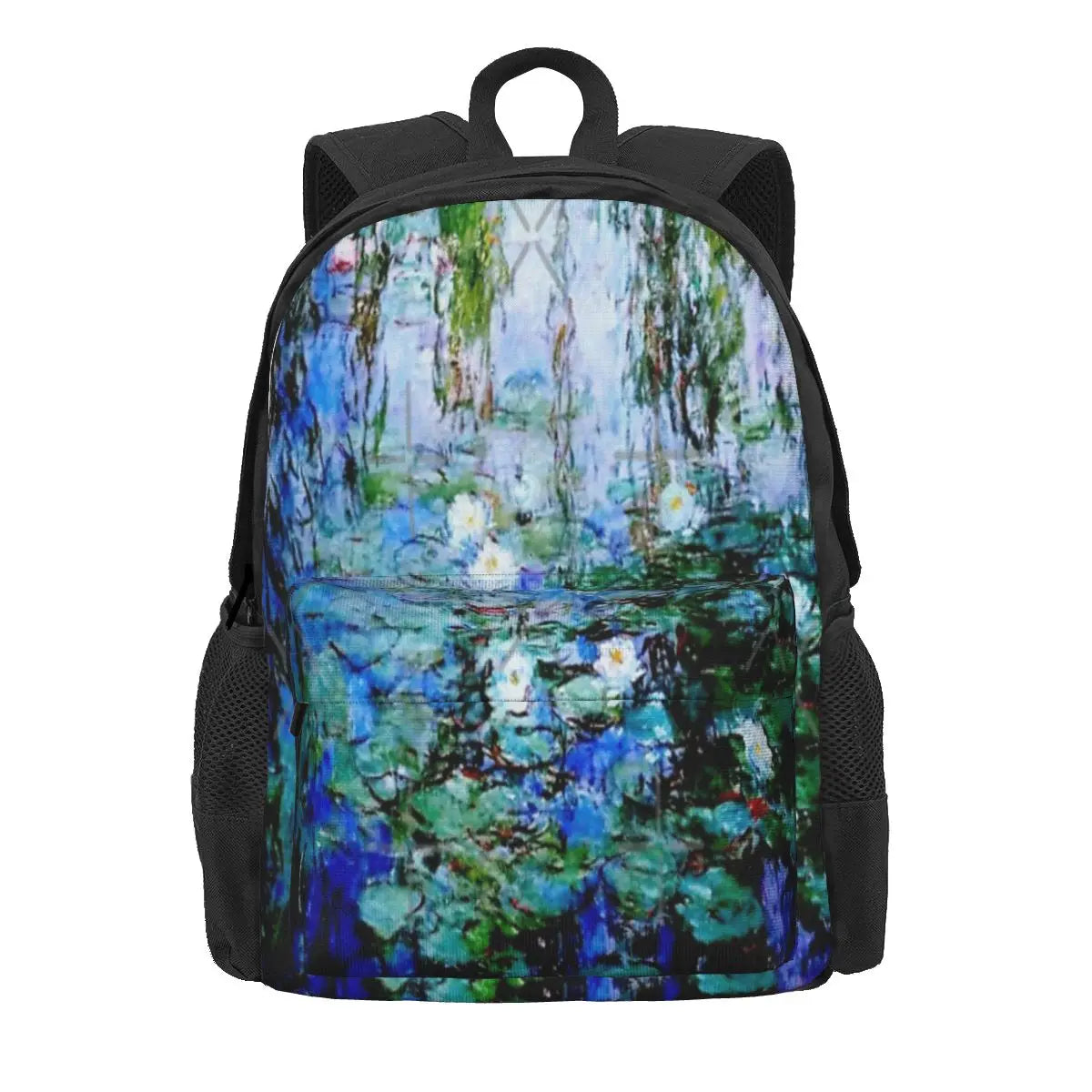 Nymphas Bleus By Claude Monet Backpacks Men's Backpacks Bags For Women Women Bac