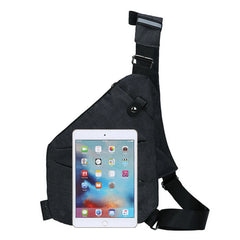 Canvas Sling Chest Bag Anti Theft Solid Crossbody Bag