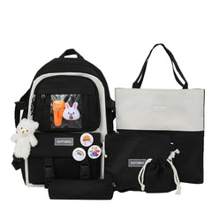 6pcs School Bags Teenage Girls Bookbag Handbag Shoulder Bag Student Laptop