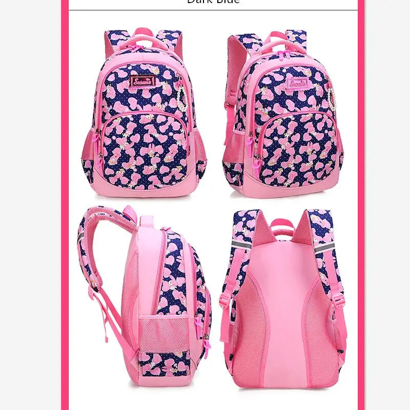 Girls School Backpack Elementary Student Book Bag Christmas Gift