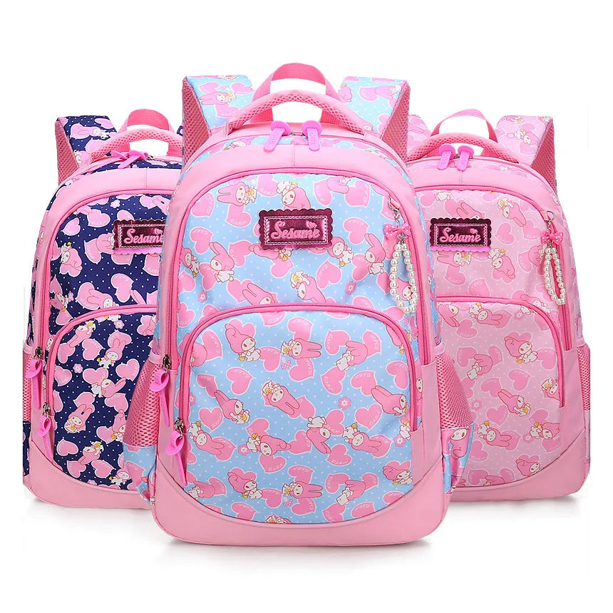 Girls School Backpack Elementary Student Book Bag Christmas Gift