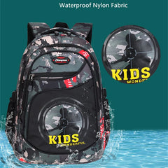 Boys Camouflage Backpack Waterproof Elementary School Bag