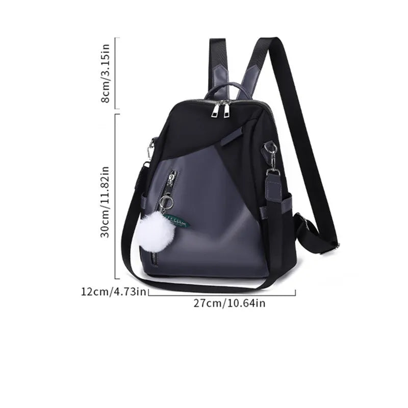 Women's Pink Anti-Theft Travel Backpack, Shoulder Bag