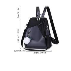 Women's Pink Anti-Theft Travel Backpack, Shoulder Bag