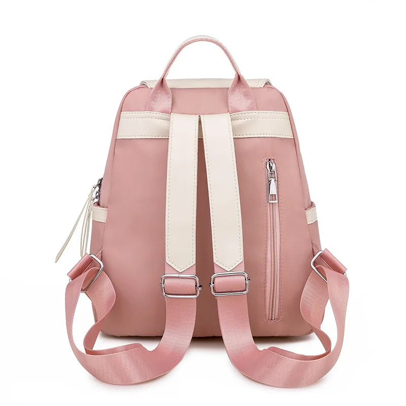 Women's Casual Travel Backpack Small School Bag Pink Green Bagpack