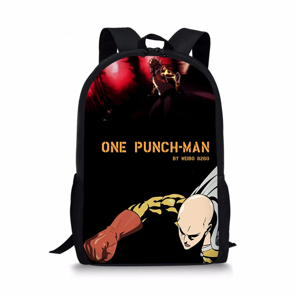 ONE PUNCH-MAN Print Backpack Durable School Bags
