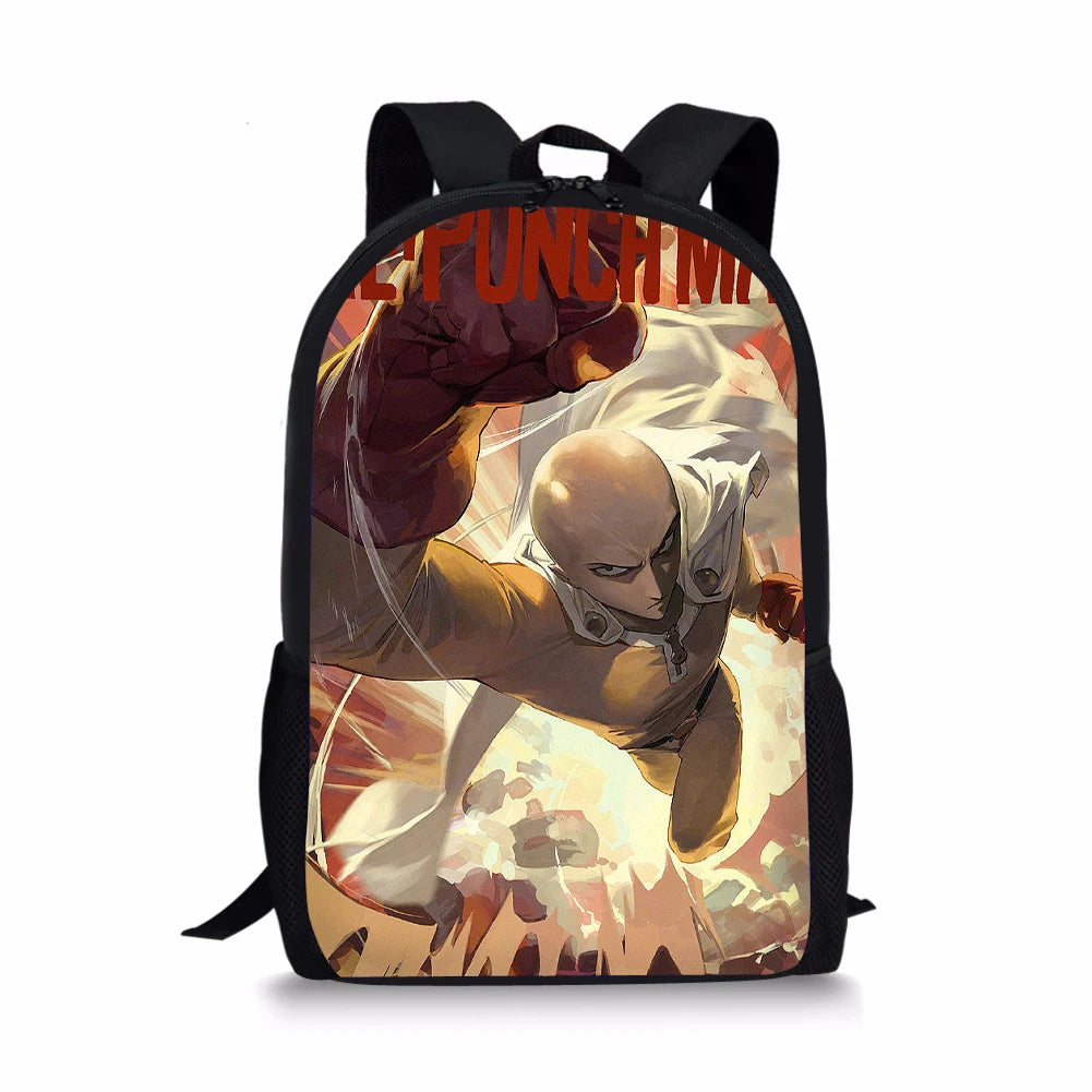 ONE PUNCH-MAN Print Backpack Durable School Bags
