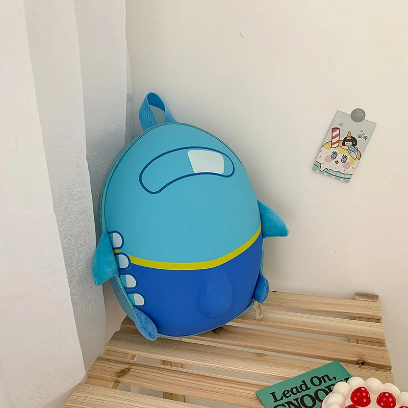 Cartoon Kindergarten Baby Schoolbag Small Plane Backpack