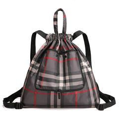 Girls Backpack Lightweight Foldable Women's Sports Drawcord Nylon Print Large
